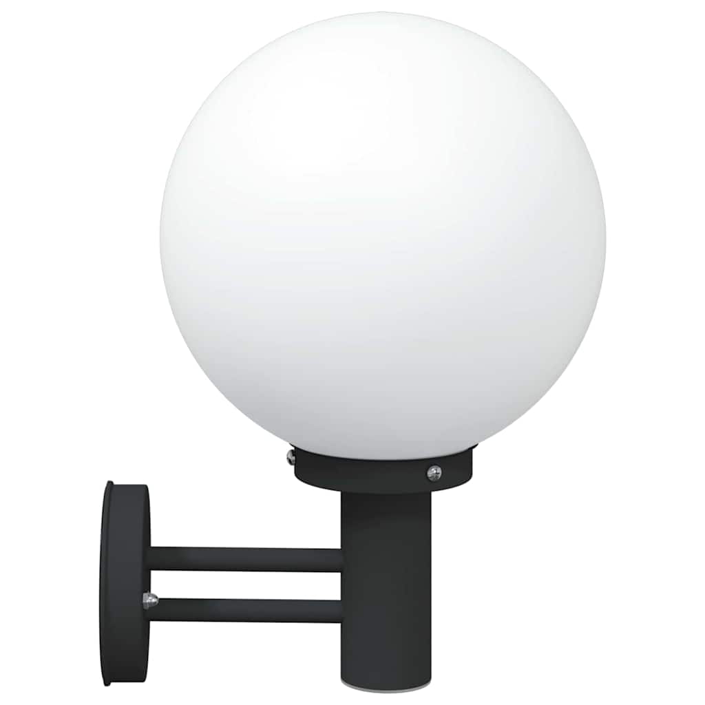 vidaXL Outdoor Wall Light 2 pcs Black 28 x 25 x 38 cm