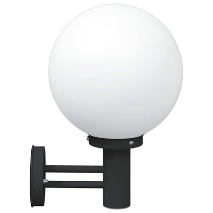 vidaXL Outdoor Wall Light 2 pcs Black 28 x 25 x 38 cm
