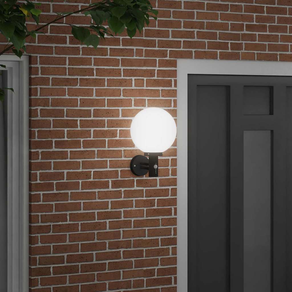 vidaXL Outdoor Wall Light Black 28 x 25 x 38 cm