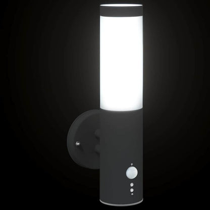 vidaXL Outdoor Wall Light Black 15 x 7.5 x 33 cm