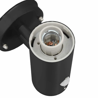 vidaXL Outdoor Wall Light with Sensor 2 pcs Black Stainless Steel IP44