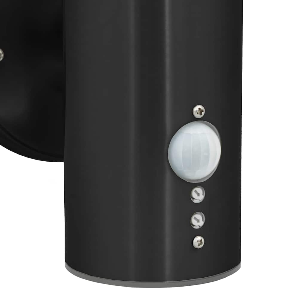 vidaXL Outdoor Wall Light 2 pcs Black 15 x 7.5 x 33 cm