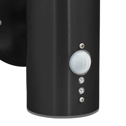vidaXL Outdoor Wall Light 2 pcs Black 15 x 7.5 x 33 cm