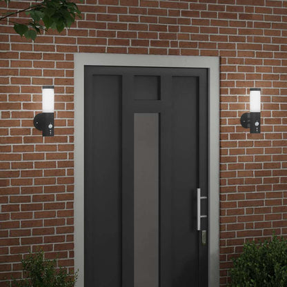 vidaXL Outdoor Wall Light 2 pcs Black 15 x 7.5 x 33 cm