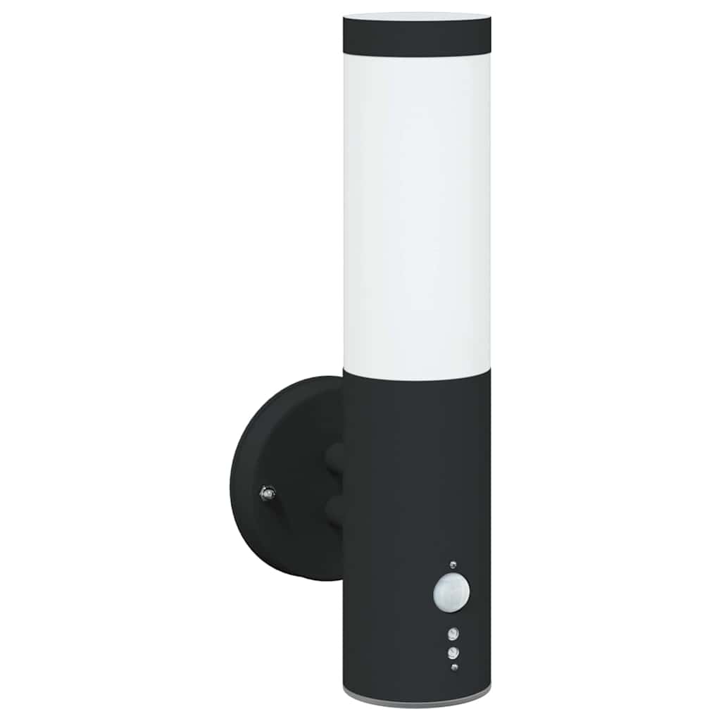 vidaXL Outdoor Wall Light 2 pcs Black 15 x 7.5 x 33 cm