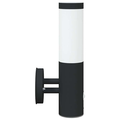 vidaXL Outdoor Wall Light 2 pcs Black 15 x 7.5 x 33 cm