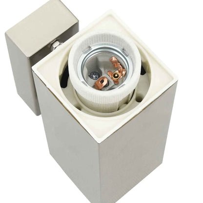 vidaXL Outdoor Wall Light 2 pcs Silver 10.5 x 6 x 33 cm