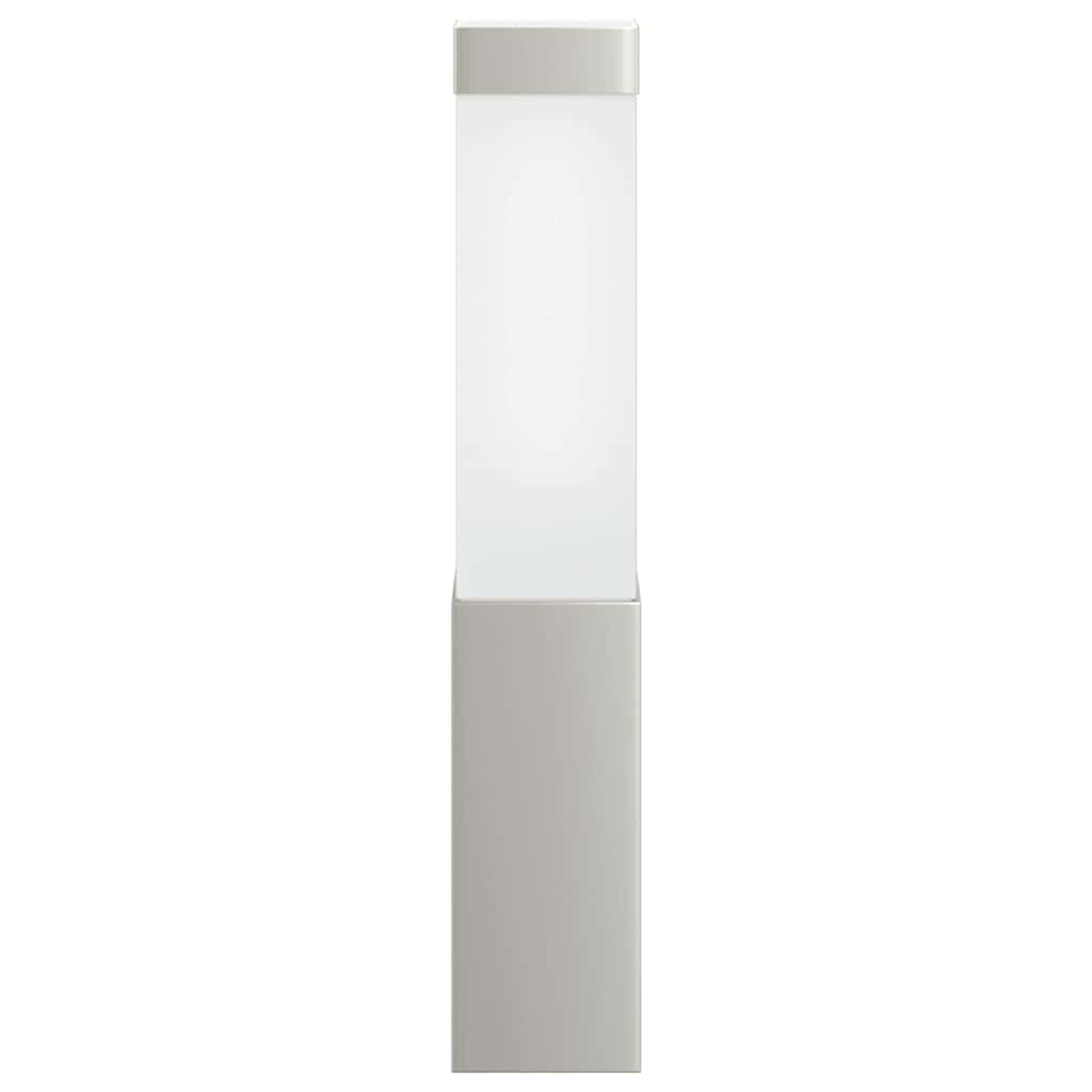vidaXL Outdoor Wall Light 2 pcs Silver 10.5 x 6 x 33 cm