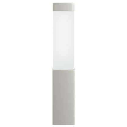 vidaXL Outdoor Wall Light 2 pcs Silver 10.5 x 6 x 33 cm