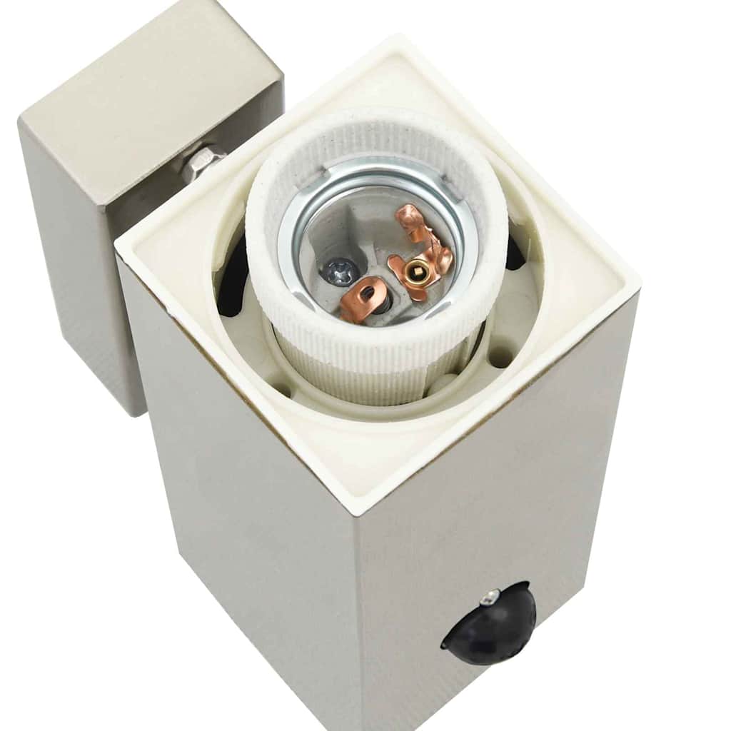 vidaXL Outdoor Wall Light with Sensor Silver Stainless Steel IP44