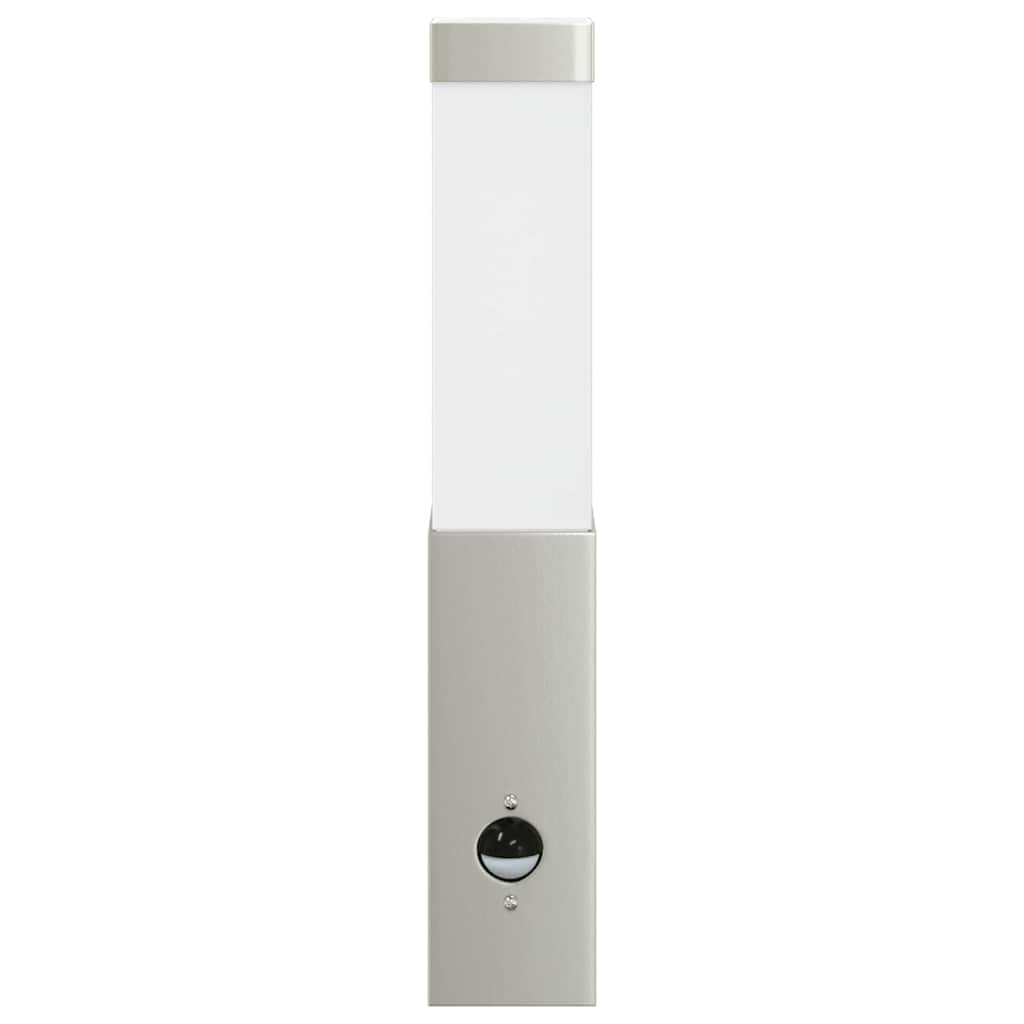 vidaXL Outdoor Wall Light Silver 10.5 x 6 x 33 cm