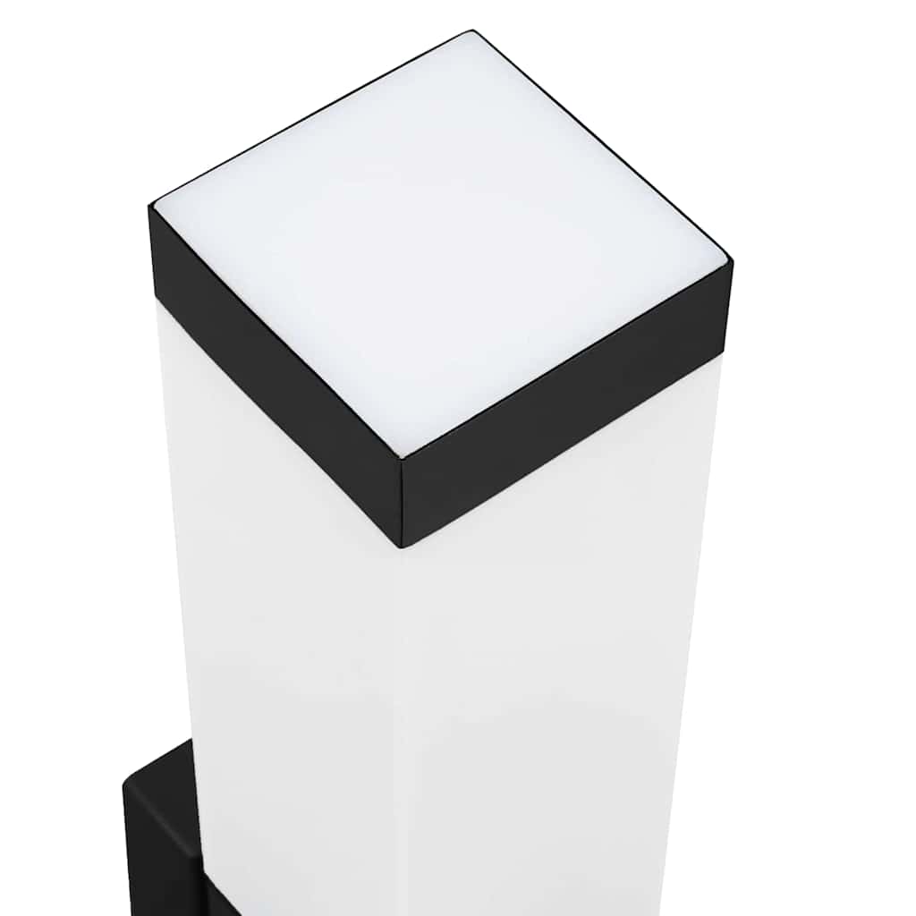 vidaXL Outdoor Wall Light Black Stainless Steel IP44