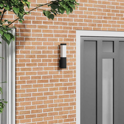 vidaXL Outdoor Wall Light Black Stainless Steel IP44