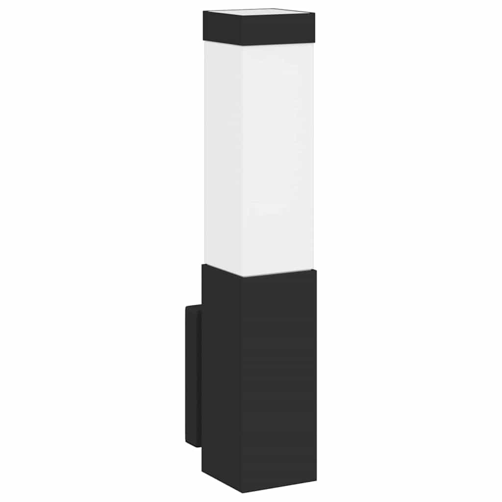vidaXL Outdoor Wall Light Black 10.5 x 6 x 33 cm