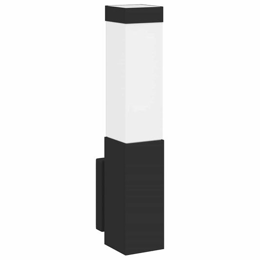 vidaXL Outdoor Wall Light Black 10.5 x 6 x 33 cm
