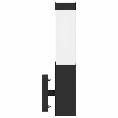 vidaXL Outdoor Wall Light 2 pcs Black 10.5 x 6 x 33 cm