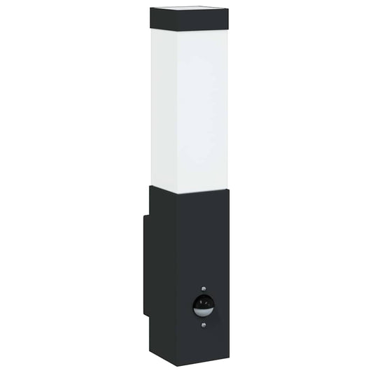 vidaXL Outdoor Wall Light Black 10.5 x 6 x 35 cm Stainless steel