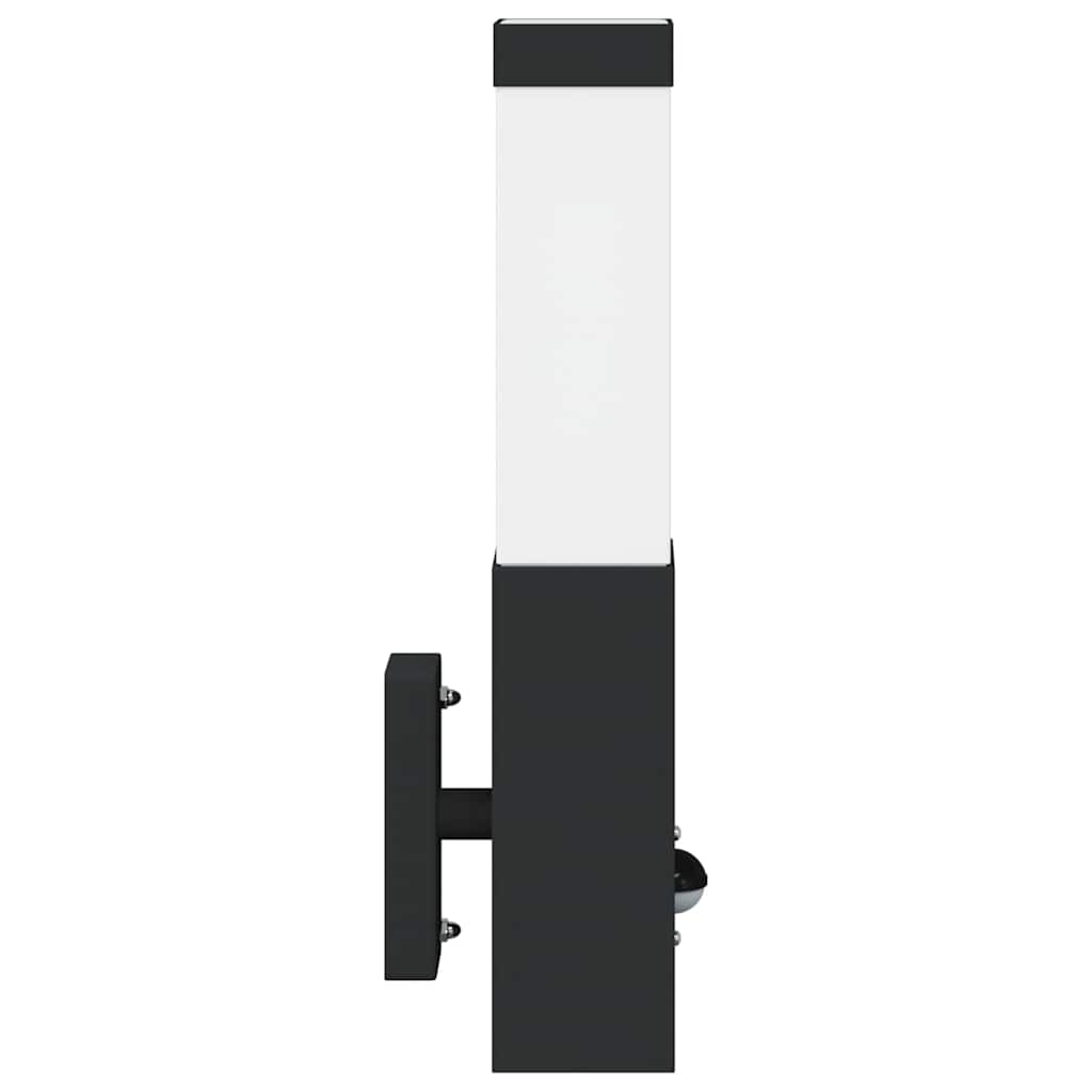 vidaXL Outdoor Wall Light 2 pcs Black 10.5 x 6 x 33 cm