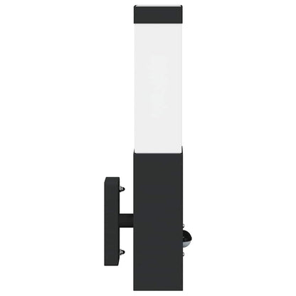vidaXL Outdoor Wall Light 2 pcs Black 10.5 x 6 x 33 cm