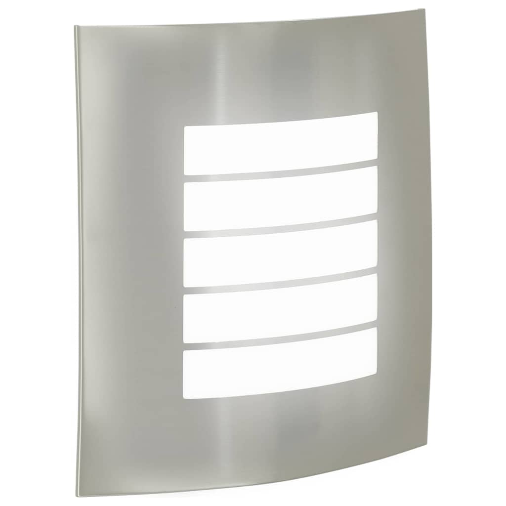 vidaXL Outdoor Wall Light 2 pcs Silver 23.5 x 9 x 26 cm
