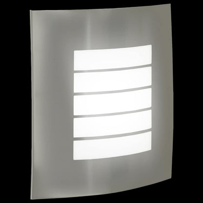 vidaXL Outdoor Wall Light 2 pcs Silver 23.5 x 9 x 26 cm