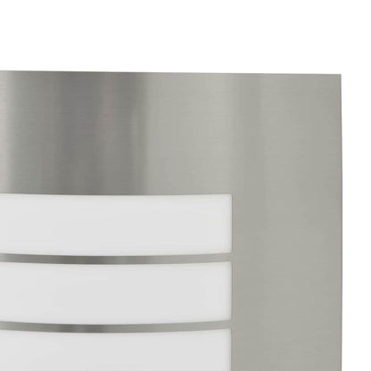 vidaXL Outdoor Wall Light Silver 23.5 x 9 x 26 cm