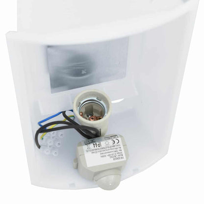vidaXL Outdoor Wall Light Silver 23.5 x 9 x 26 cm