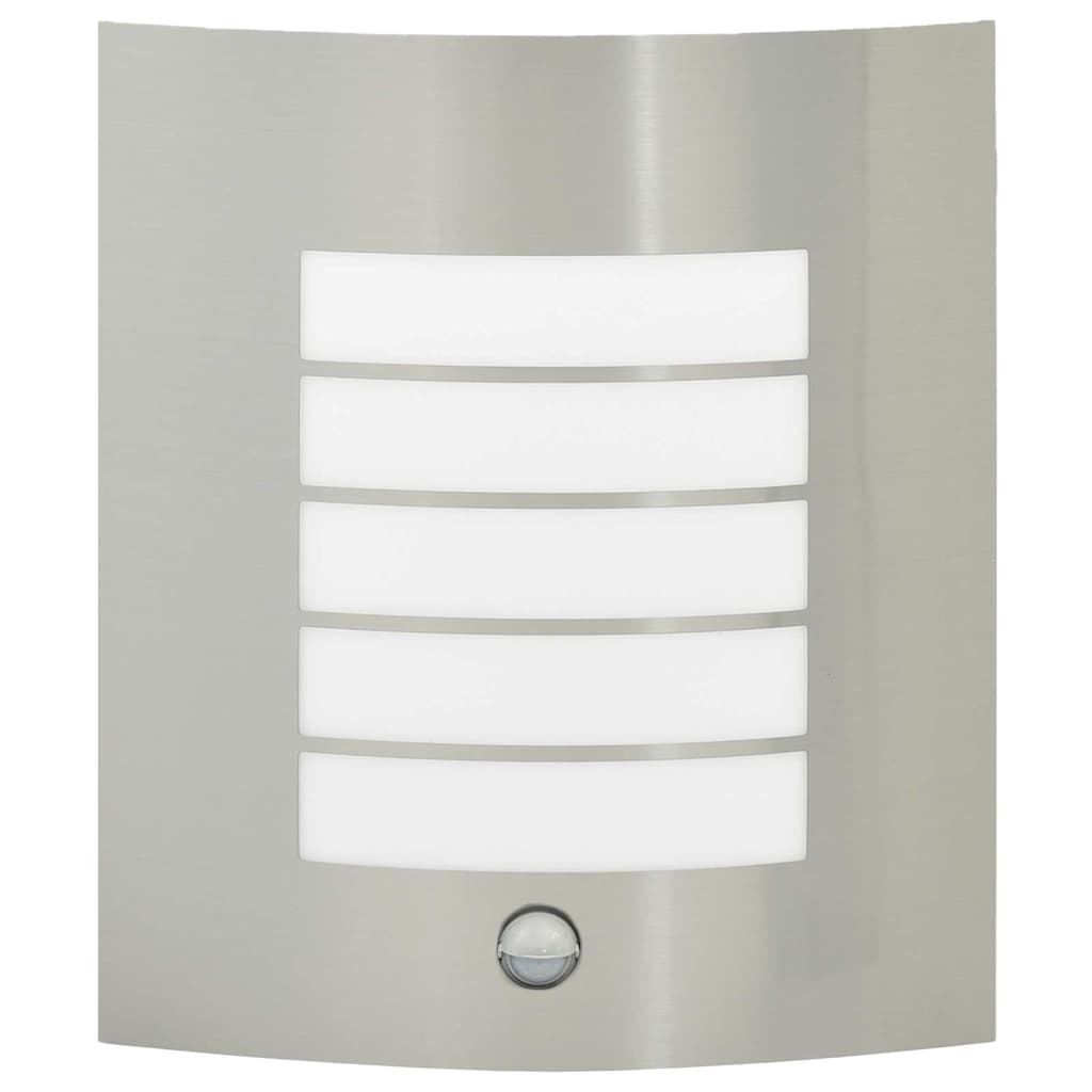 vidaXL Outdoor Wall Light Silver 23.5 x 9 x 26 cm
