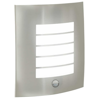 vidaXL Outdoor Wall Light Silver 23.5 x 9 x 26 cm