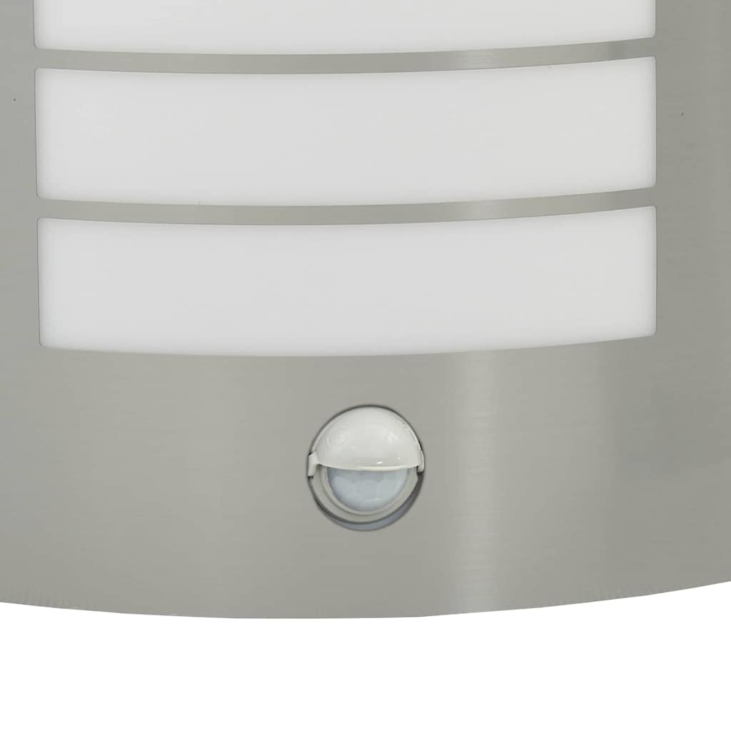vidaXL Outdoor Wall Light 2 pcs Silver 23.5 x 9 x 26 cm