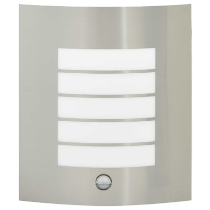 vidaXL Outdoor Wall Light 2 pcs Silver 23.5 x 9 x 26 cm