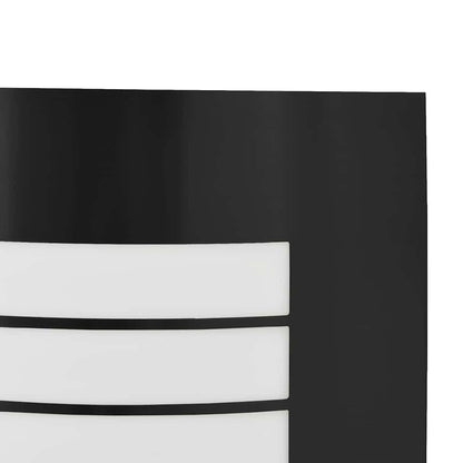 vidaXL Outdoor Wall Light Black 23.5 x 9 x 26 cm