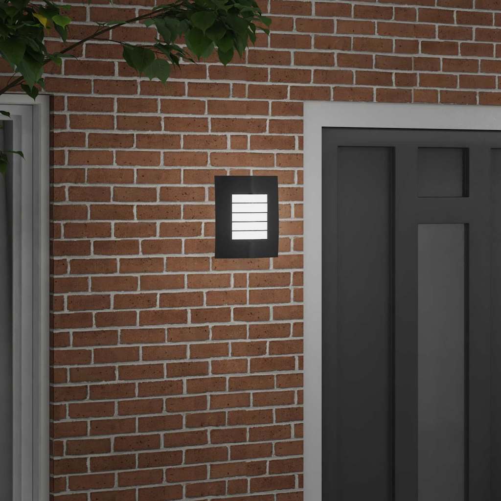 vidaXL Outdoor Wall Light Black 23.5 x 9 x 26 cm