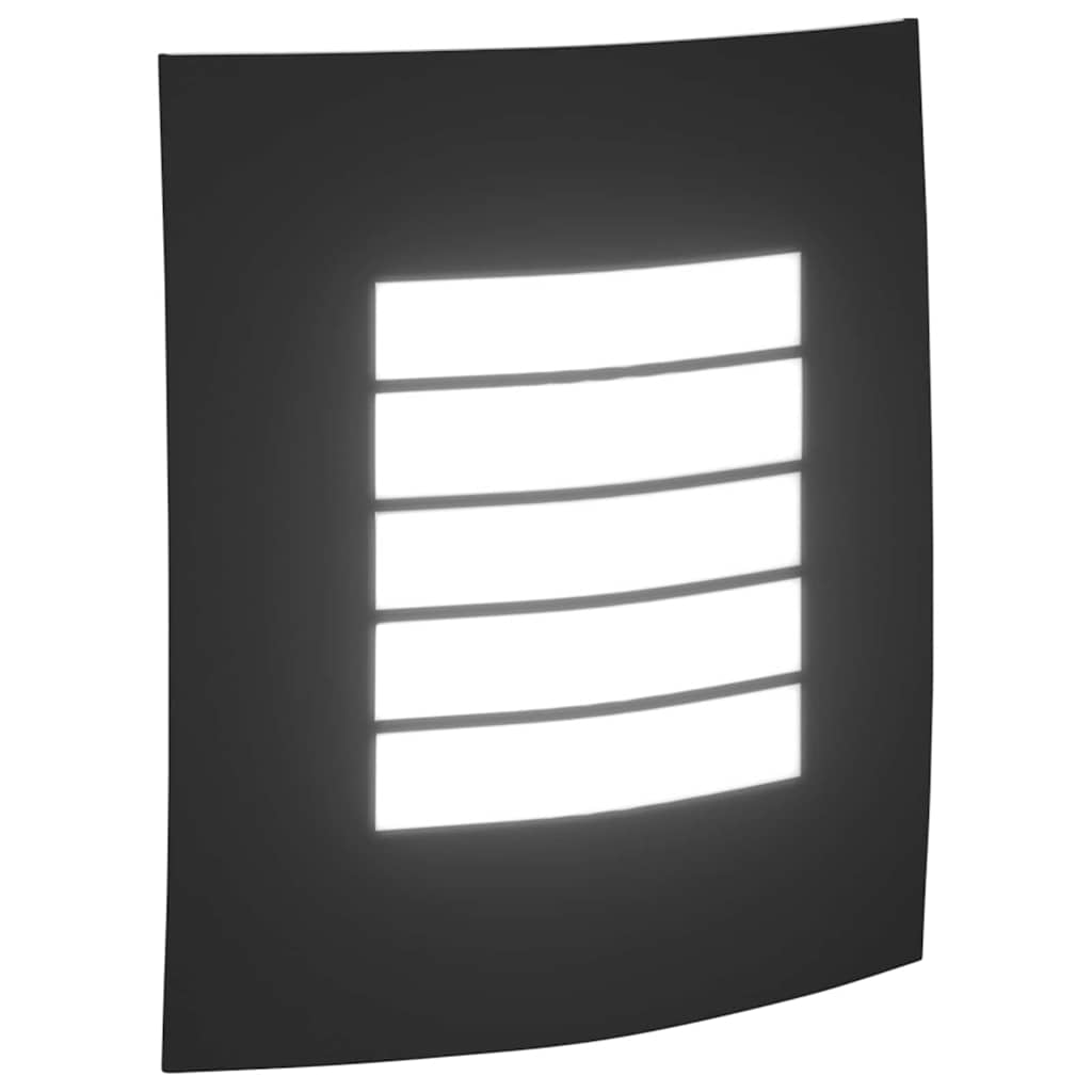 vidaXL Outdoor Wall Light Black 23.5 x 9 x 26 cm
