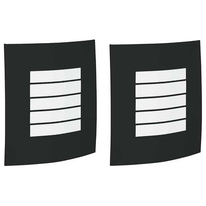 vidaXL Outdoor Wall Light 2 pcs Black 23.5 x 9 x 26 cm