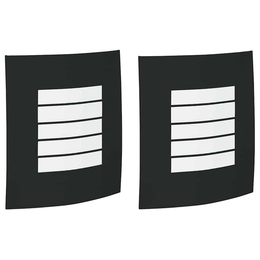 vidaXL Outdoor Wall Light 2 pcs Black 23.5 x 9 x 26 cm