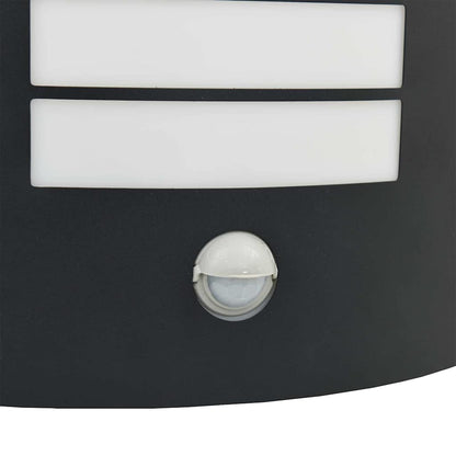vidaXL Outdoor Wall Light Black 23.5 x 9 x 26 cm