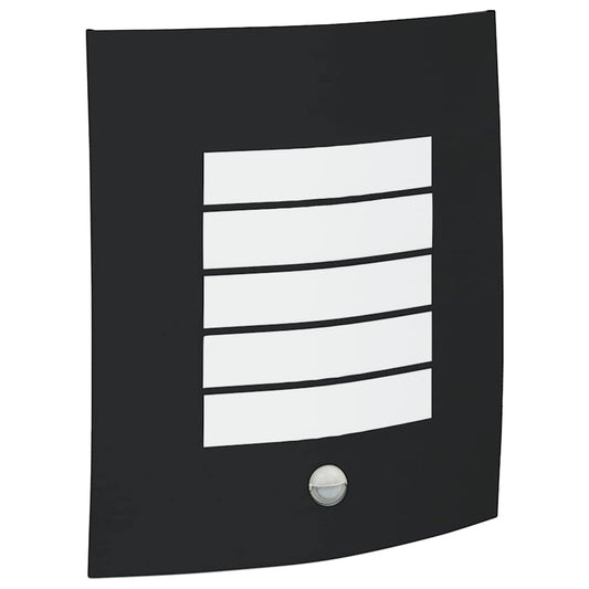vidaXL Outdoor Wall Light Black 23.5 x 9 x 26 cm