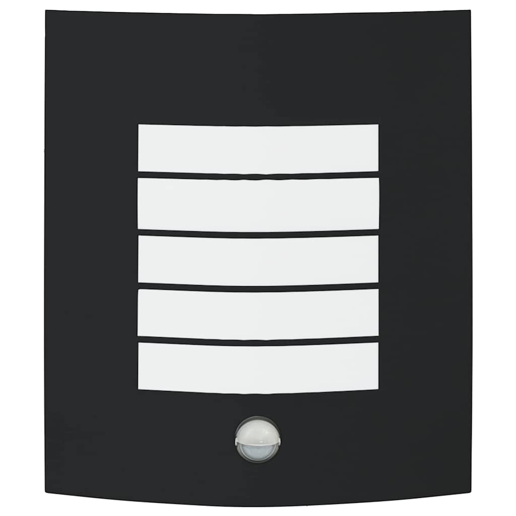 vidaXL Outdoor Wall Light Black 23.5 x 9 x 26 cm