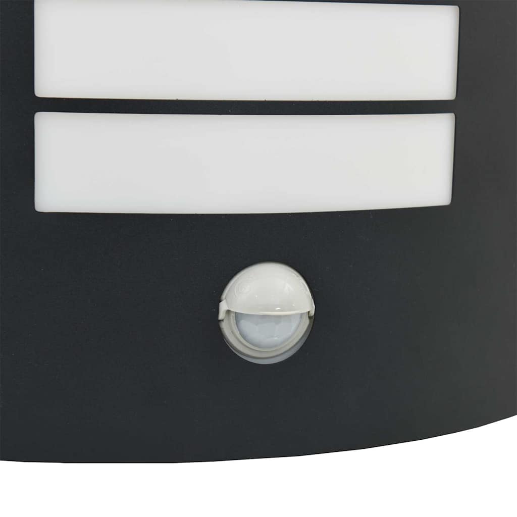 vidaXL Outdoor Wall Light 2 pcs Black 23.5 x 9 x 26 cm
