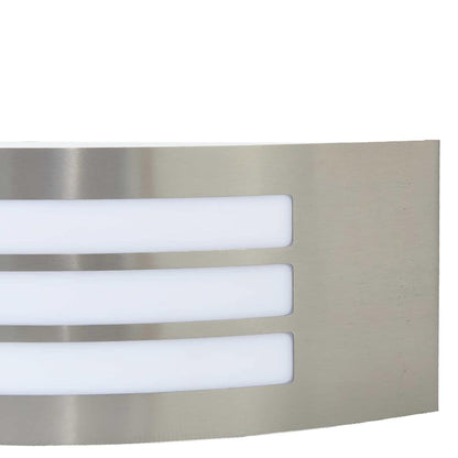 vidaXL Outdoor Wall Light Silver Stainless Steel IP44