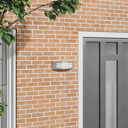 vidaXL Outdoor Wall Light Silver Stainless Steel IP44