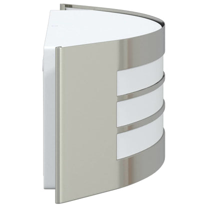vidaXL Outdoor Wall Light 2 pcs Silver 32 x 10 x 10 cm
