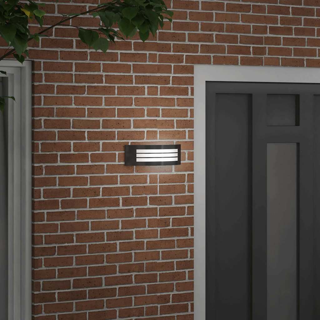 vidaXL Outdoor Wall Light Black 32 x 10 x 10 cm