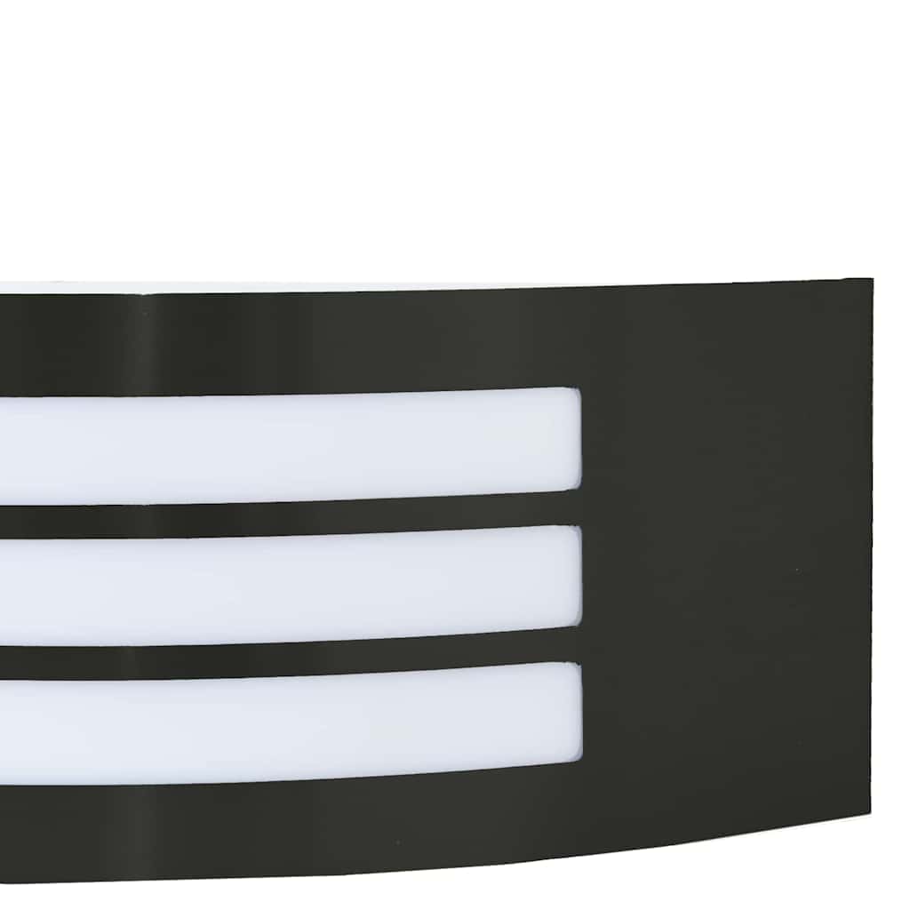 vidaXL Outdoor Wall Light 2 pcs Black 32 x 10 x 10 cm