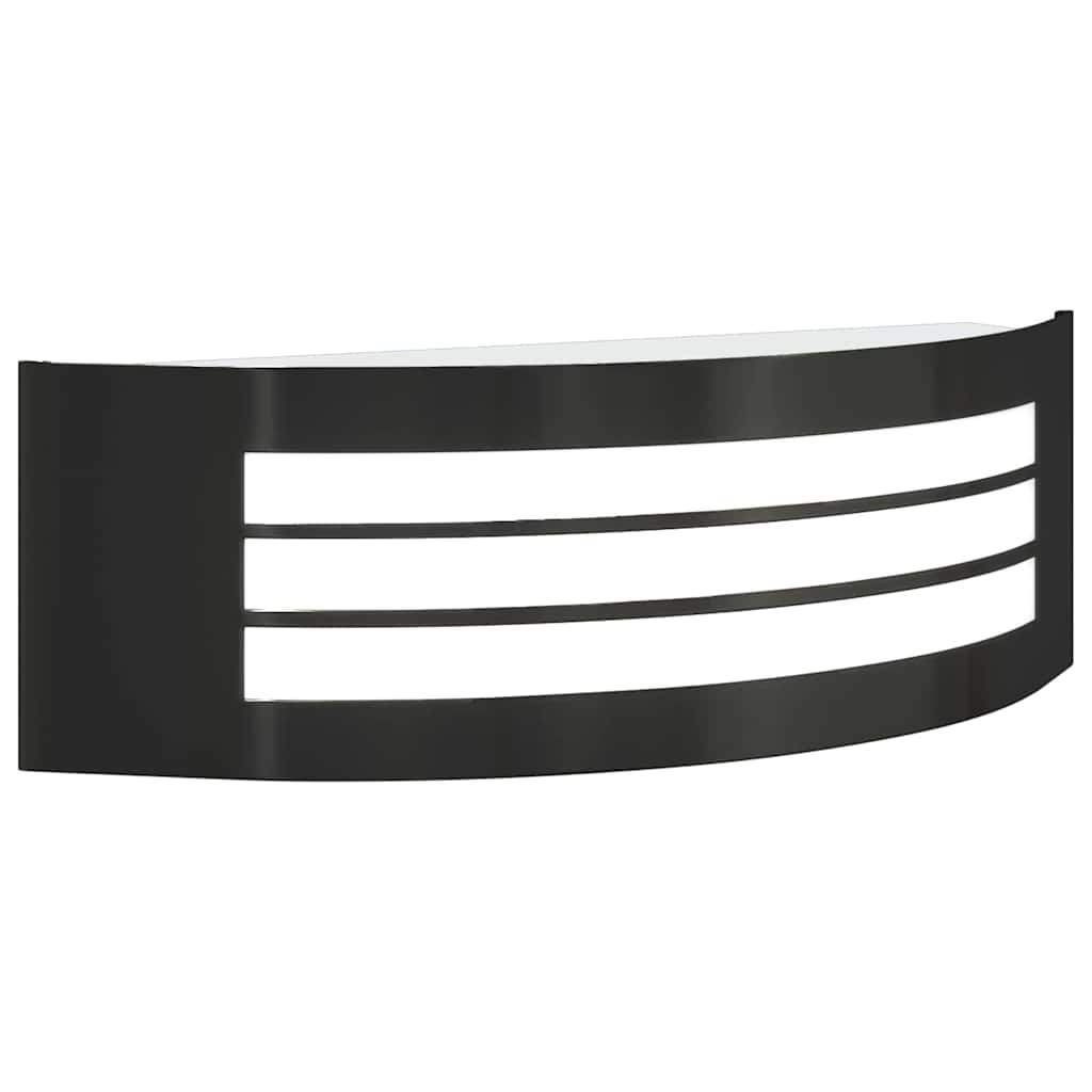 vidaXL Outdoor Wall Light 2 pcs Black 32 x 10 x 10 cm