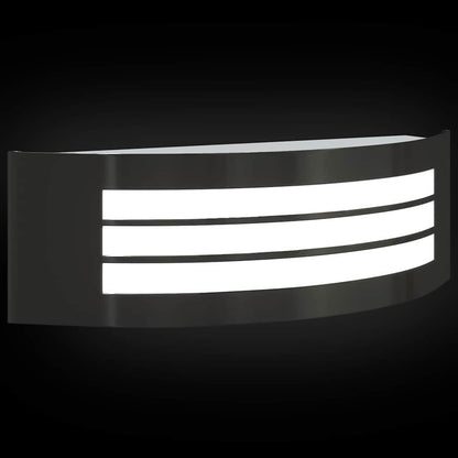 vidaXL Outdoor Wall Light 2 pcs Black 32 x 10 x 10 cm