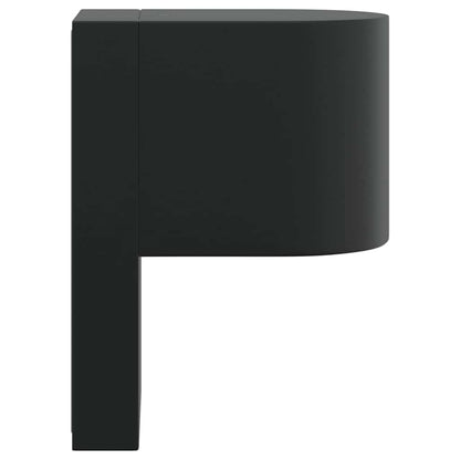 vidaXL Outdoor Wall Light Black 12 x 7 x 15 cm Stainless Steel
