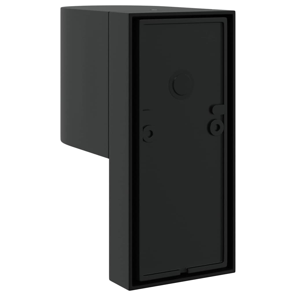 vidaXL Outdoor Wall Light Black 12 x 7 x 15 cm Stainless Steel