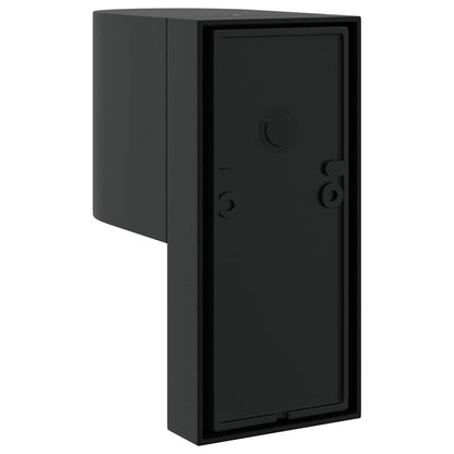 vidaXL Outdoor Wall Light Black 12 x 7 x 15 cm Stainless Steel